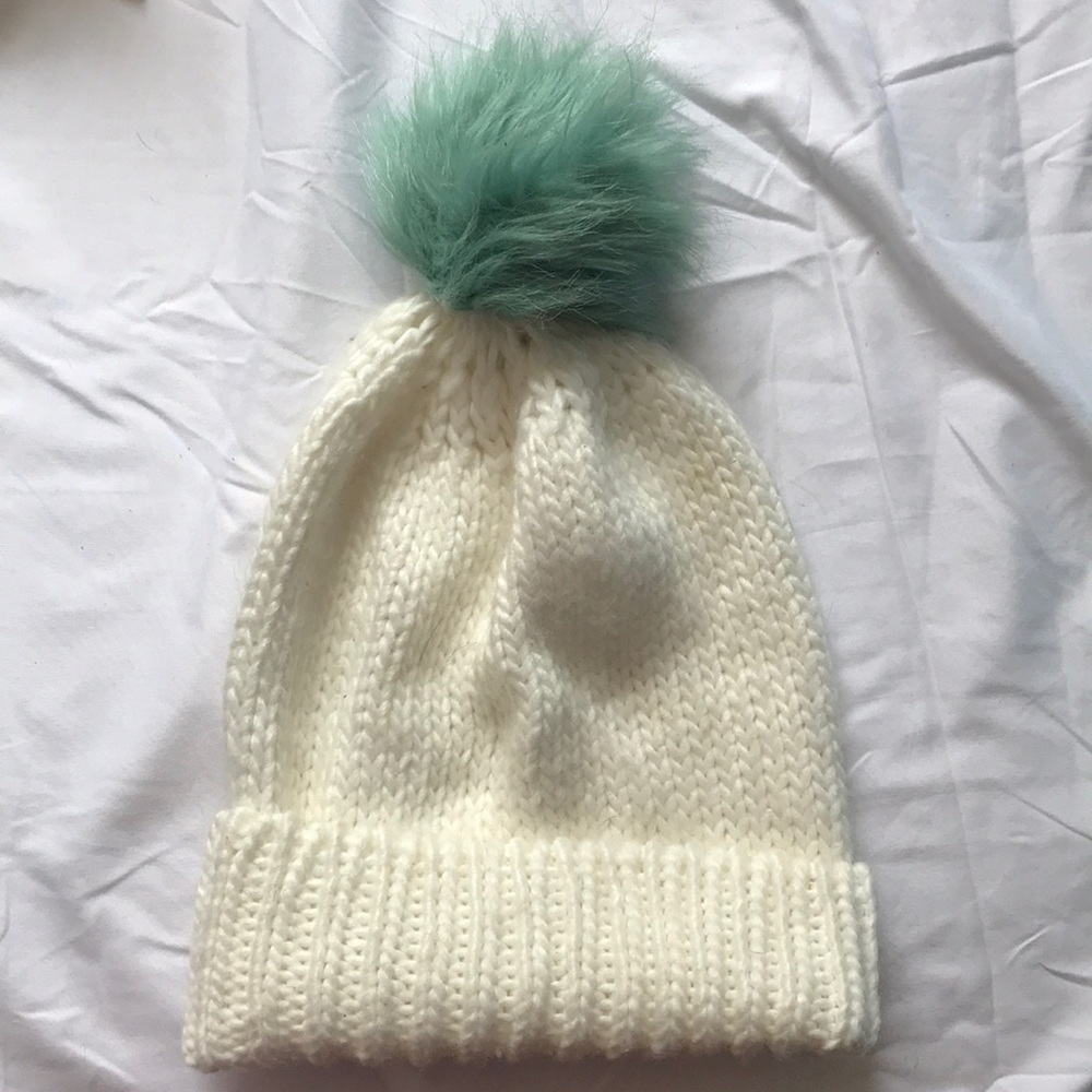 White Knit Beanie